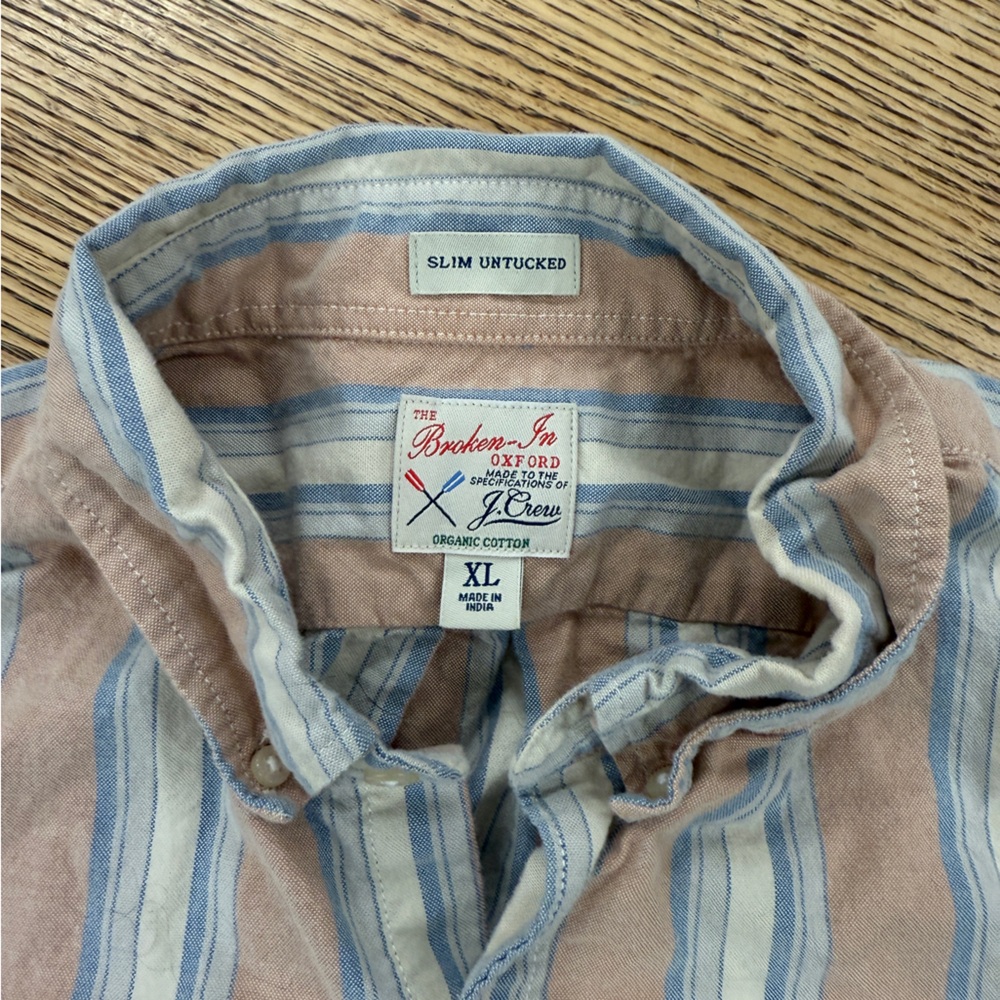 Jcrew untucked slim shirt size XL